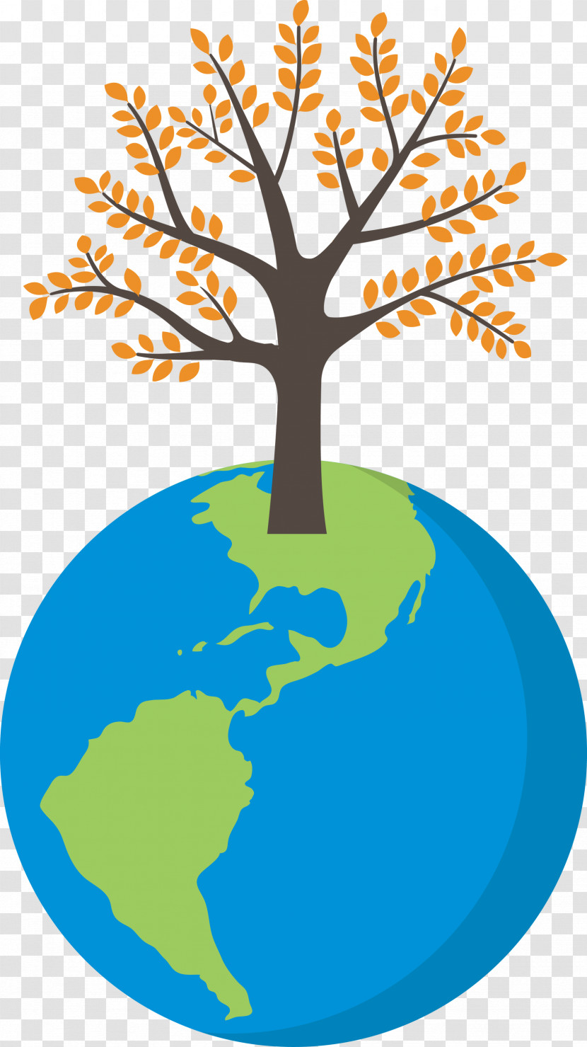 Earth Tree Go Green Transparent PNG