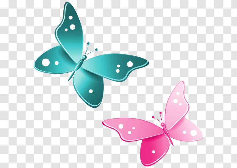 Butterfly Clip Art - Pink Transparent PNG