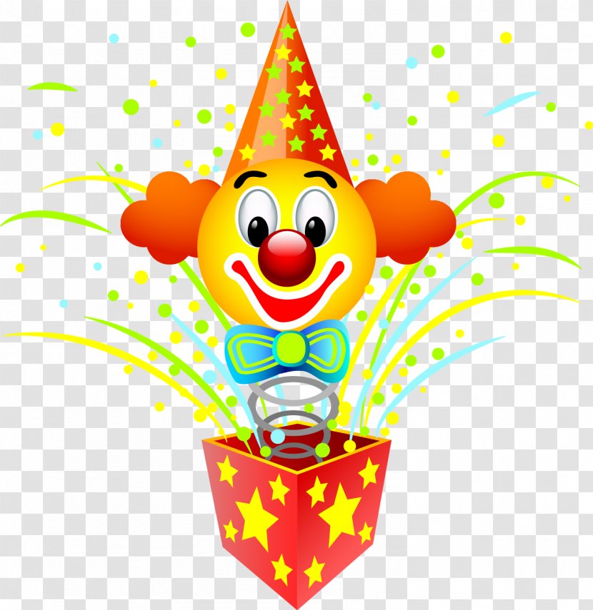 Clown Illustration - Vector Gift Transparent PNG