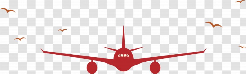 Graphic Design Brand Illustration - Silhouette - Red Aircraft Travel Poster Transparent PNG