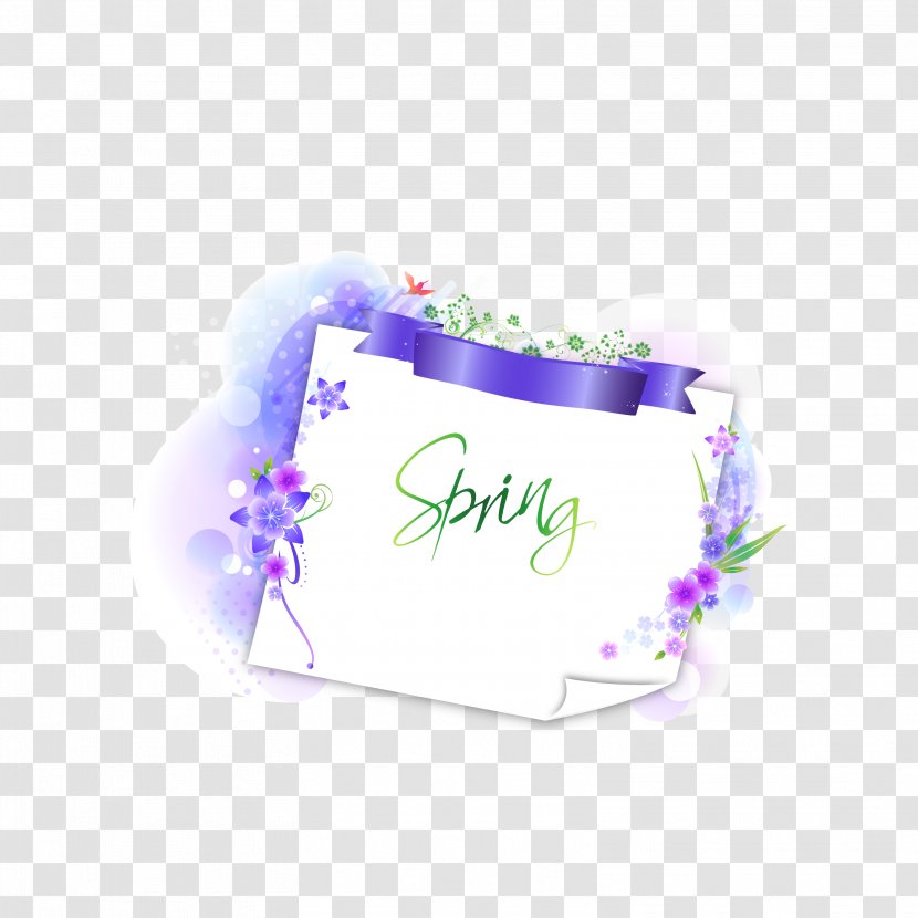 Exquisite Purple Ribbon Envelope Vector - Stationery - Label Transparent PNG