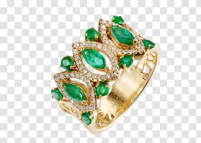 Emerald Ring Gemstone Diamond Jewellery - Bracelet Transparent PNG