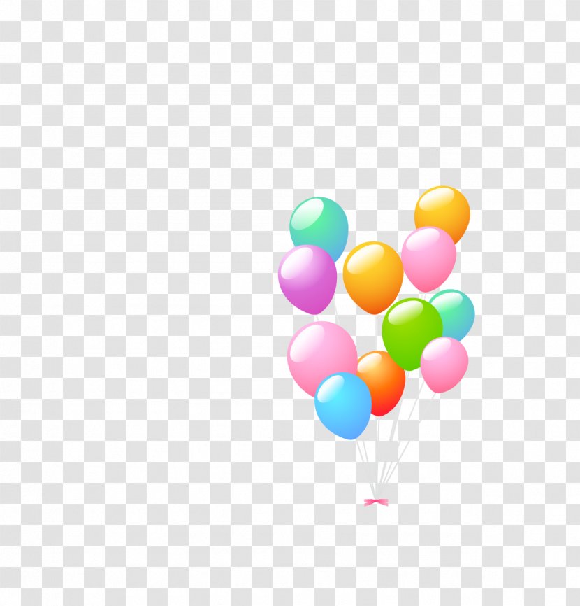 Balloon Illustration - Heart - Colored Balloons Transparent PNG