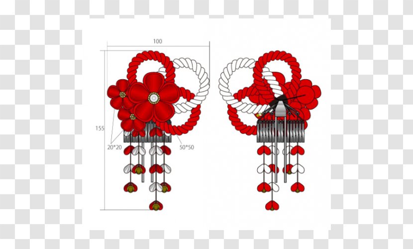 Petal Floral Design - Cartoon - Japan Kimono Transparent PNG