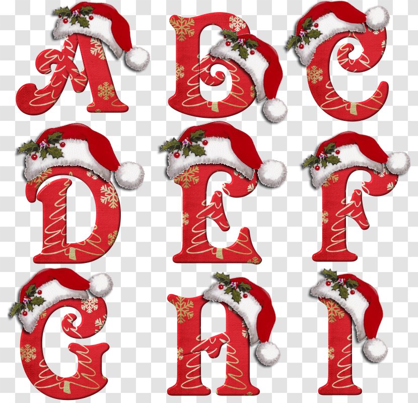 Santa Claus English Alphabet Letter Christmas Transparent PNG