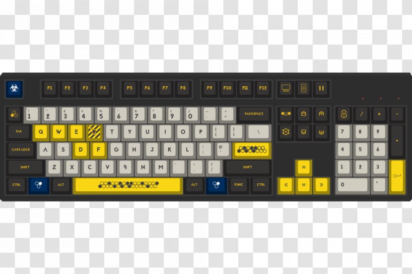 Computer Keyboard Keycap Cherry Polybutylene Terephthalate Amazon.com - Corsair Gaming Strafe Transparent PNG