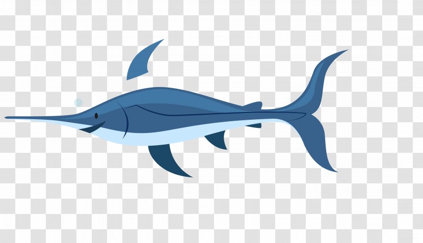 Shark - Cartoon - Vector Blue Sea Cautious Whale Transparent PNG