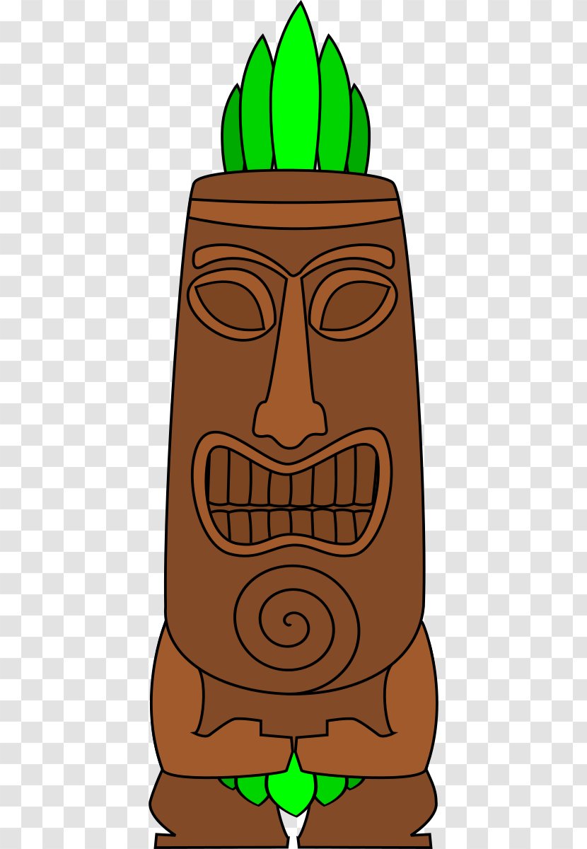 Tiki Culture Polynesia Clip Art - Head - Cliparts Transparent PNG