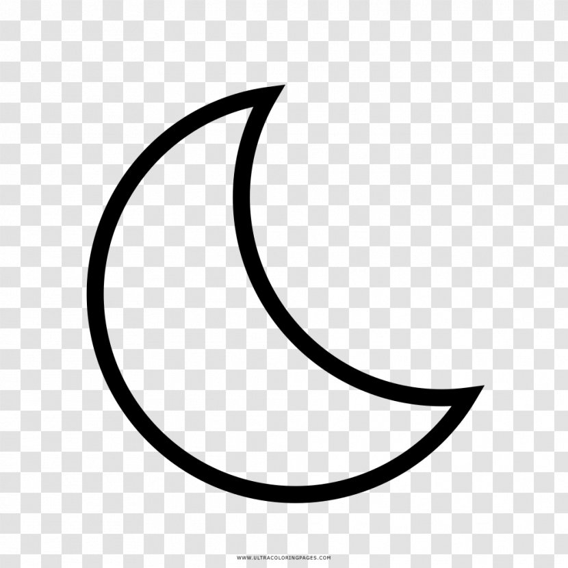 Drawing Moon Coloring Book Line Art - Painting Transparent PNG