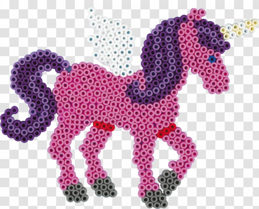 Horse Bead Bügelperlen Hama Photo Unicorn - Stuffed Toy Transparent PNG