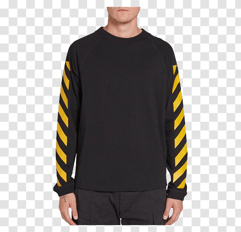 Long-sleeved T-shirt Hoodie Moncler - Black Transparent PNG
