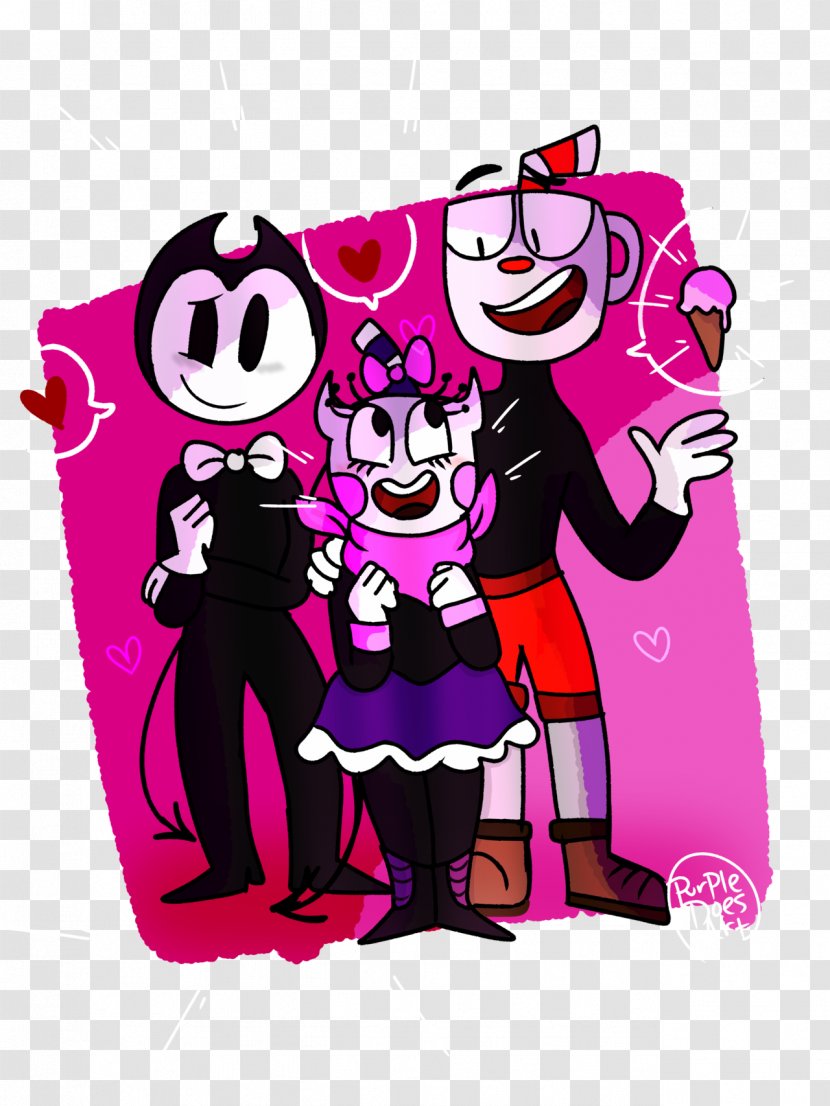 Bendy And The Ink Machine Cuphead TheMeatly Games - Design Transparent PNG