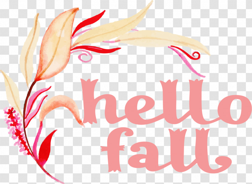 Hello Fall Fall Autumn Transparent PNG