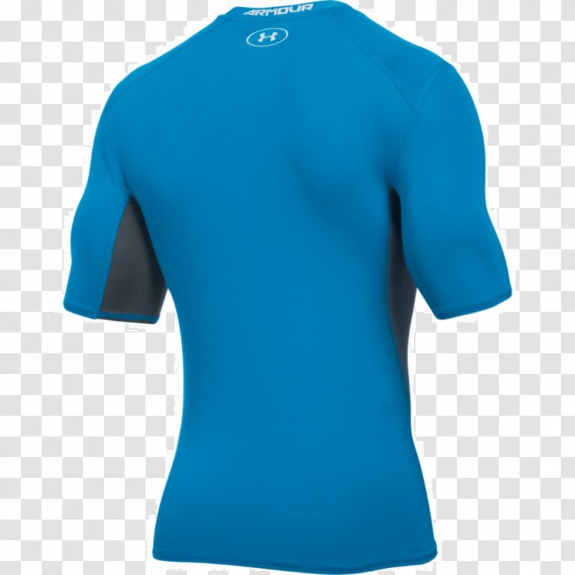 T-shirt Sleeve Under Armour Top Active Shirt - Blue Transparent PNG