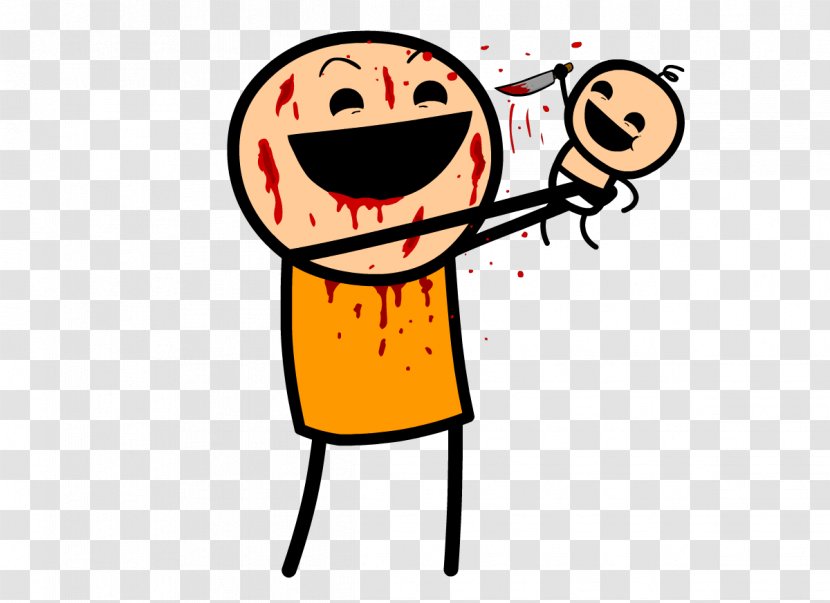Cyanide & Happiness Comics - Cyan - And Disgusted Face Transparent PNG