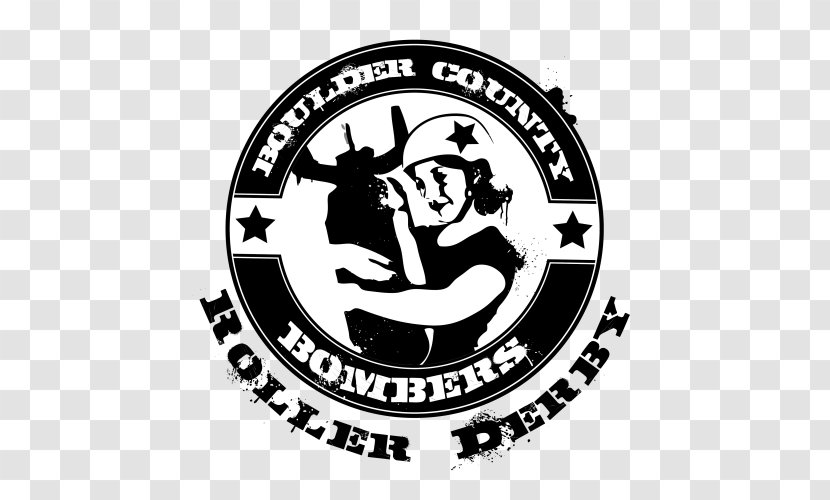 Boulder County Bombers Junior Roller Derby Organization Image Rubber Stamp - Label - Logo Transparent PNG