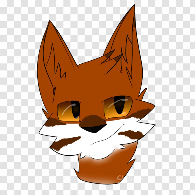 Whiskers Red Fox Kitten Clip Art - Cartoon Transparent PNG