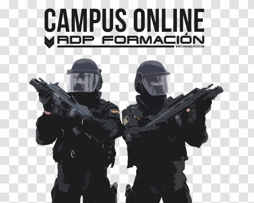 Spain Grupo Especial De Operaciones National Police Corps Special Forces - Air Gun - Campus Theme Transparent PNG