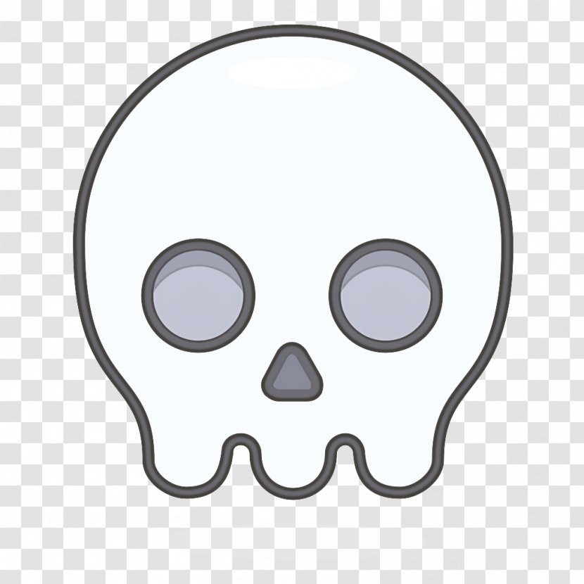 Smiley Face Background - Bone Head Transparent PNG