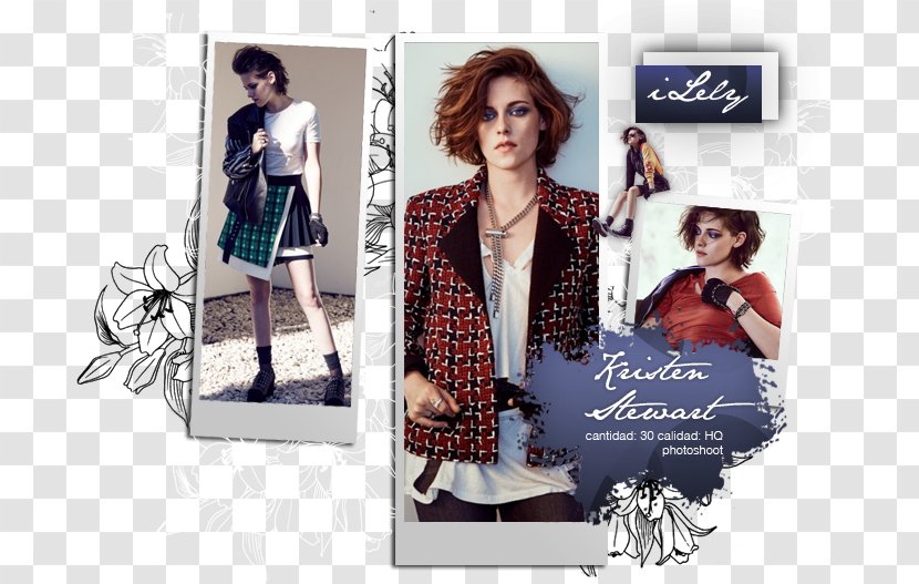Advertising Fashion Brand Pattern - Kristen Stewart Transparent PNG