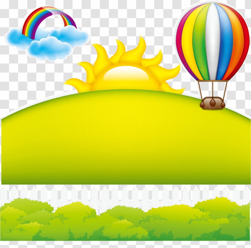 Poster Rainbow Balloon - Sun - Solar Hot-air Material Transparent PNG