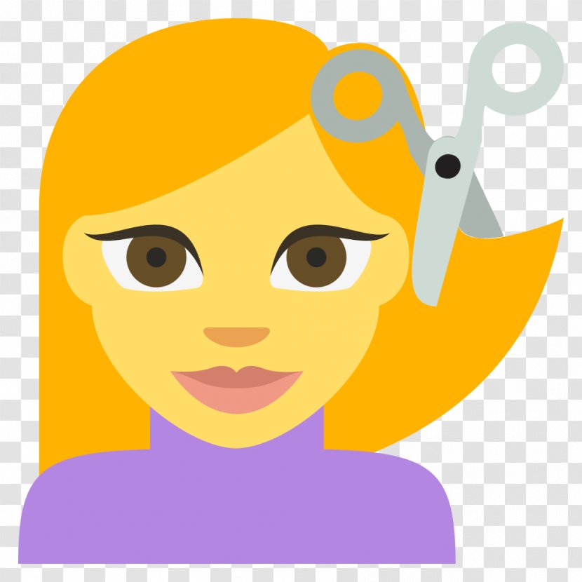 Emoji Emoticon Hairstyle Text Messaging Sticker - Long Hair Transparent PNG