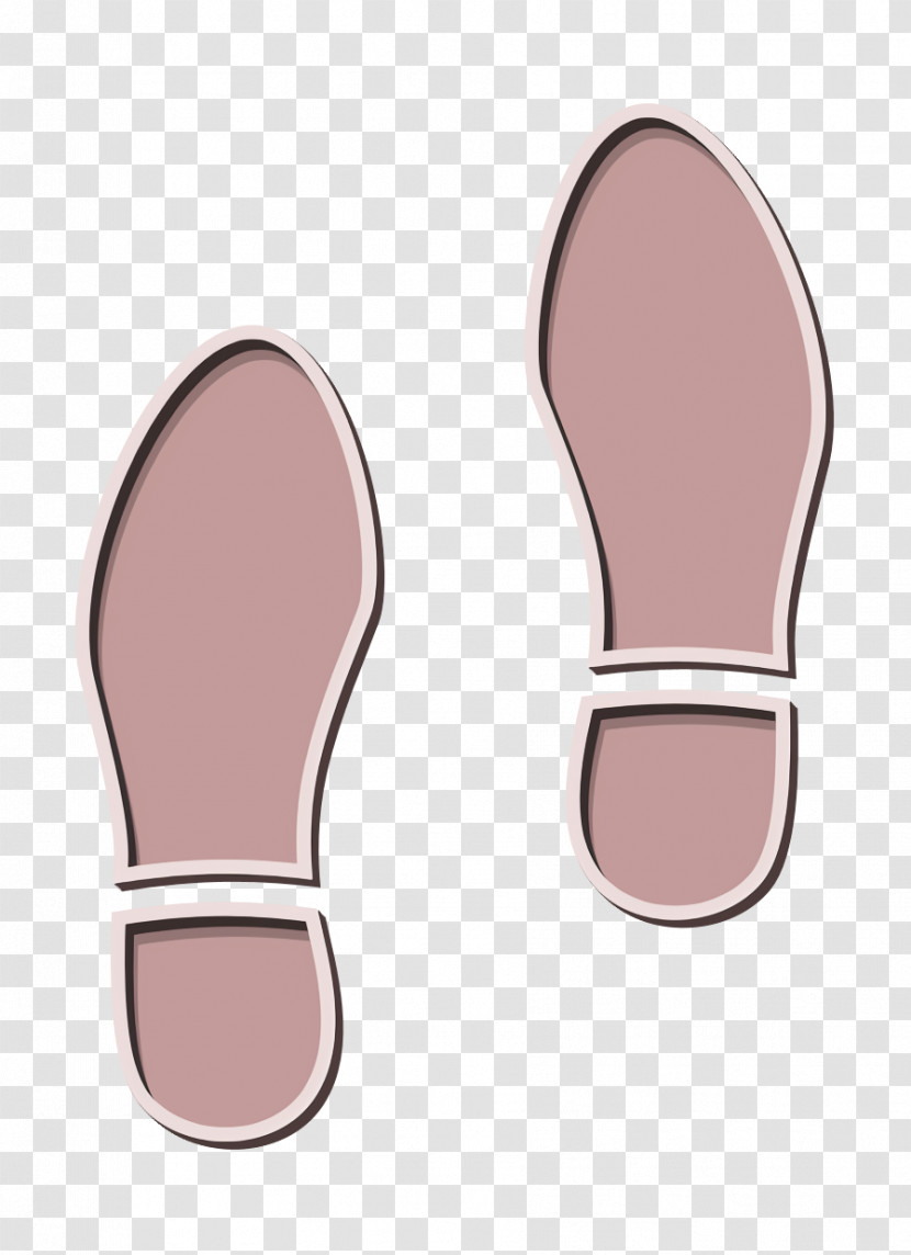 Shapes Icon Footprints Icon Human Shoes Footprints Icon Transparent PNG