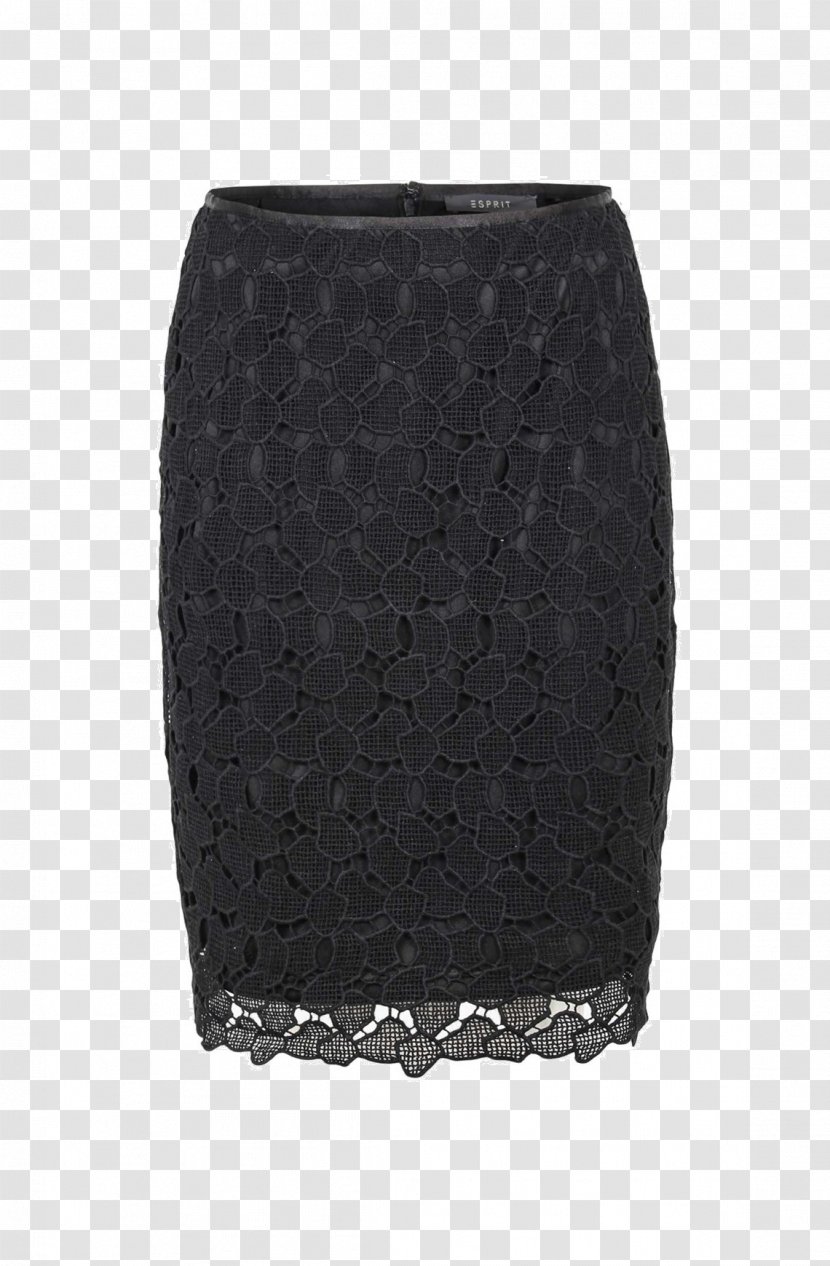 Skirt Black M - Lace Pattern Transparent PNG