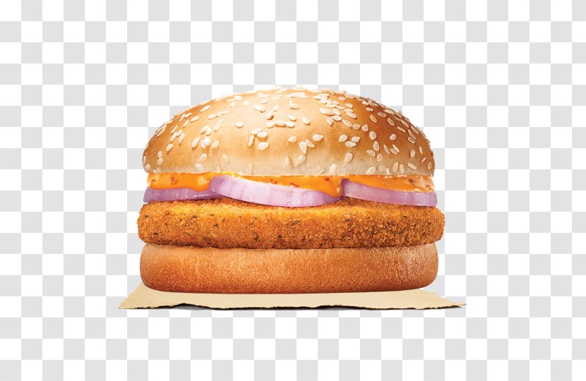 Veggie Burger Hamburger Chicken Sandwich Tikka Crispy Fried - Food - King Transparent PNG