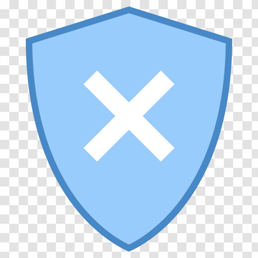 Shield Icon Layered Graph - Logo - Electric Blue Transparent PNG