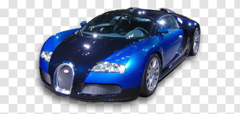2011 Bugatti Veyron Sports Car Luxury Vehicle Lamborghini Aventador - Mid Size - Blue Transparent PNG