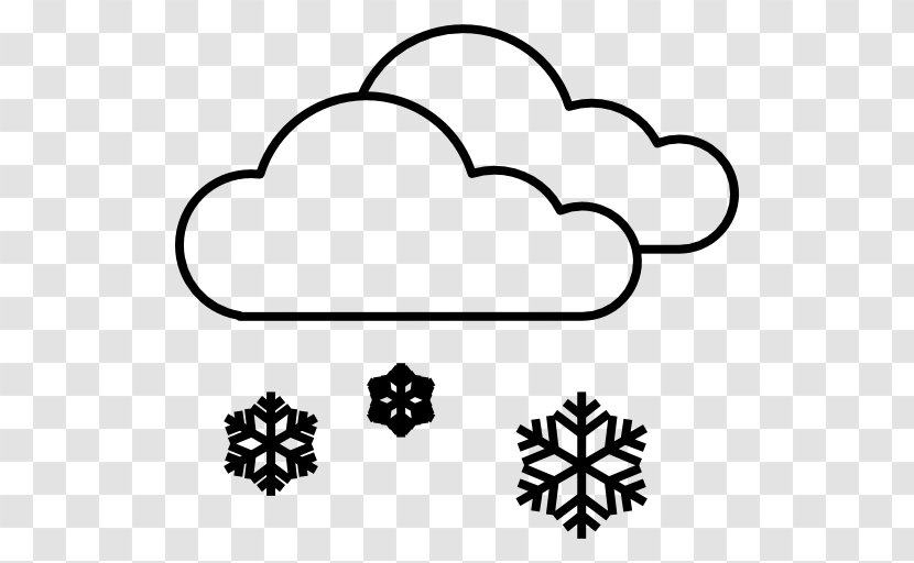 Snowflake Cloud Rain And Snow Mixed Weather - Petal - Cold Transparent PNG