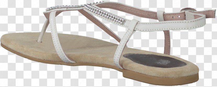 Sandal Shoe White Leather Beige - Footwear - Flat Shoes For Women Transparent PNG