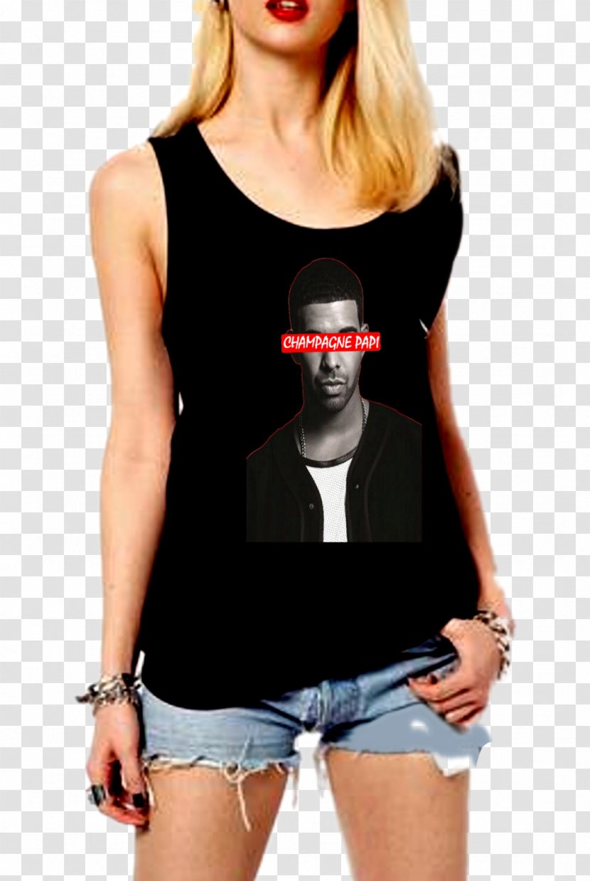 T-shirt Sleeveless Shirt Clothing Top - Flower - Drake Transparent PNG