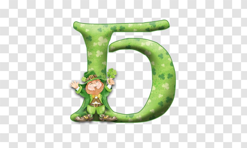 Saint Patrick's Day Ireland Alphabet Letter Clip Art - Fourleaf Clover Transparent PNG