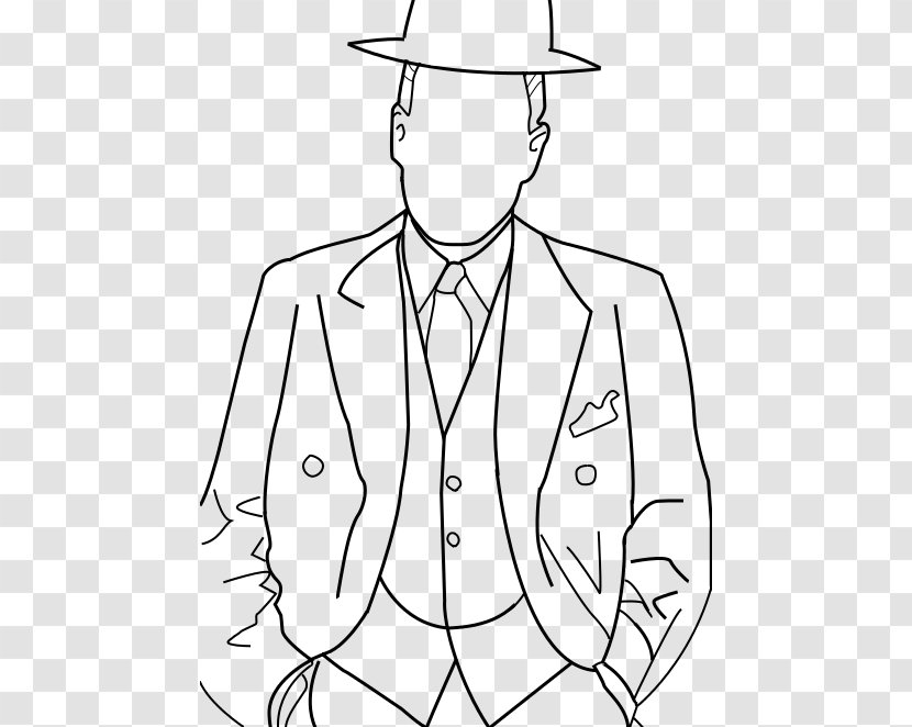 Line Art Drawing Clip - Sleeve - Wedding Suits Transparent PNG