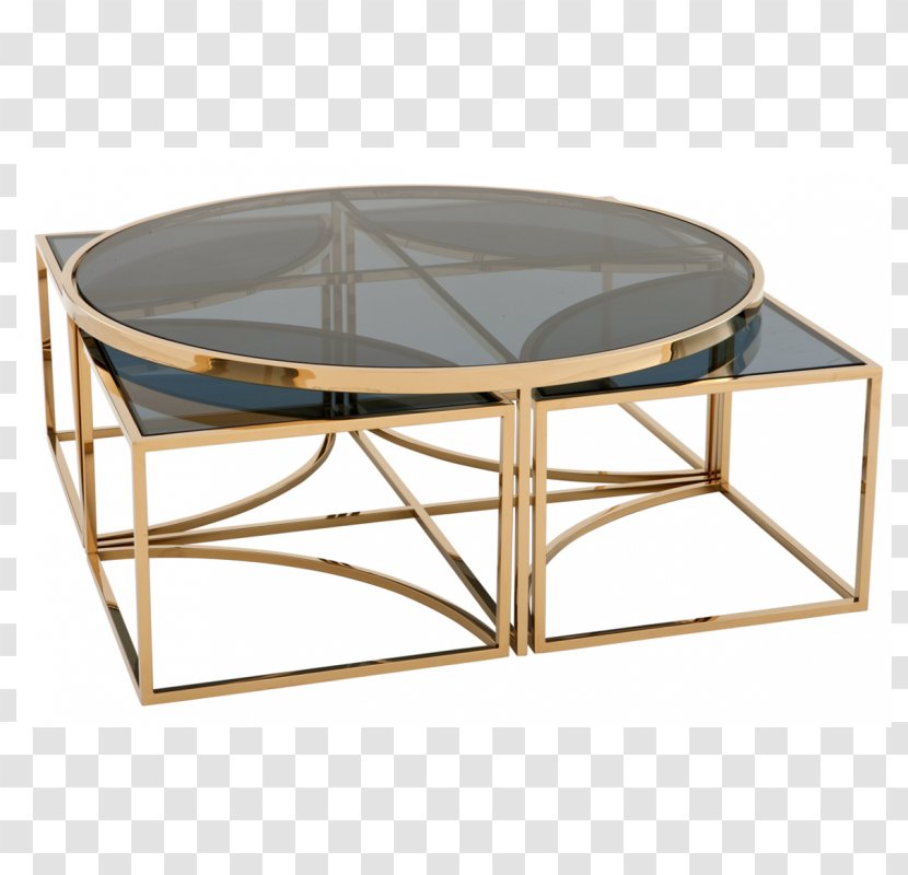 Padua Coffee Bedside Tables Eichholtz - Gold Glass - Table Transparent PNG
