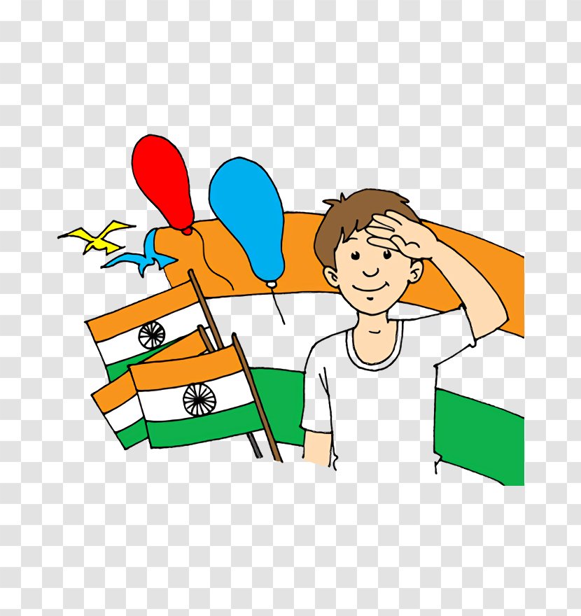 India Independence Day Flag - Republic - Finger Behavior Transparent PNG