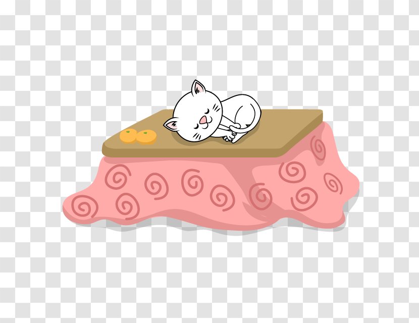 Cat Illustration Image Cartoon Table - Oni Transparent PNG