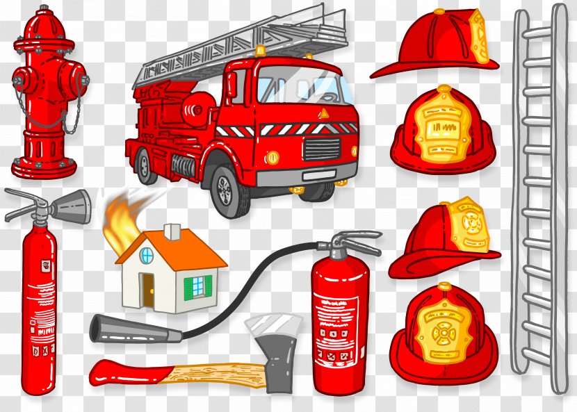 Firefighter Firefighting Fire Engine Siren Clip Art - Brand - Tools Transparent PNG