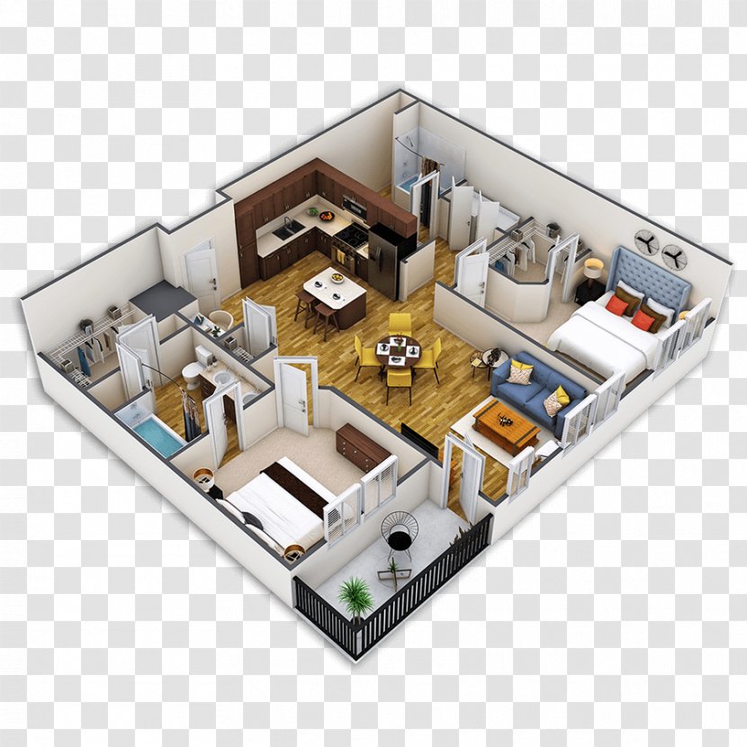 Griffis Union Station Apartment Inca Street Bedroom - Bed - Residential Community Transparent PNG