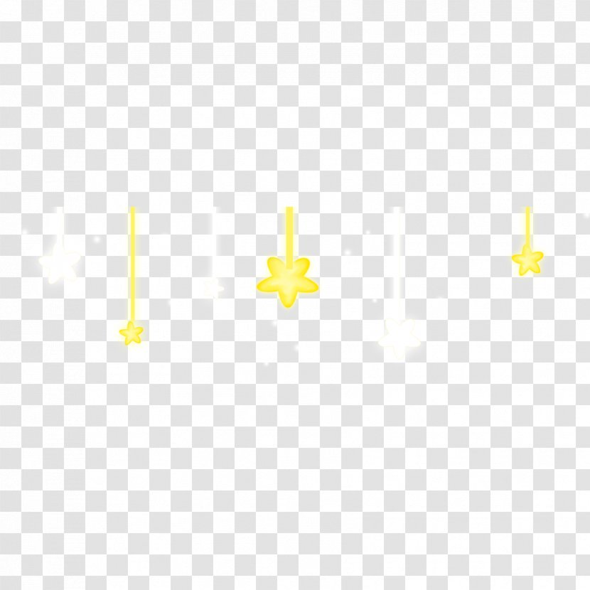 Yellow Angle Font - Floating Little Star Transparent PNG