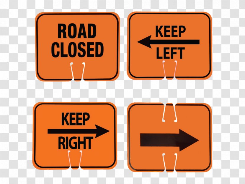 Roadworks Traffic Cone Sign Safety - Highway Transparent PNG
