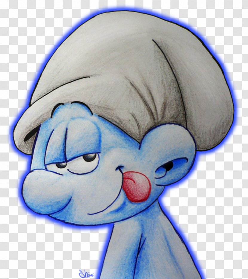 Smurfette Drawing The Smurfs Papa Smurf Crazy - Watercolor Transparent PNG