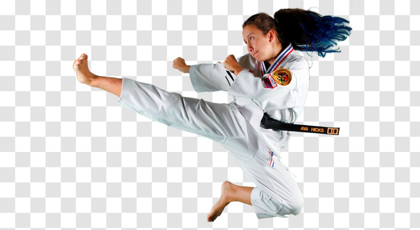 Karate Dobok Taekwondo Flying Kick Transparent PNG