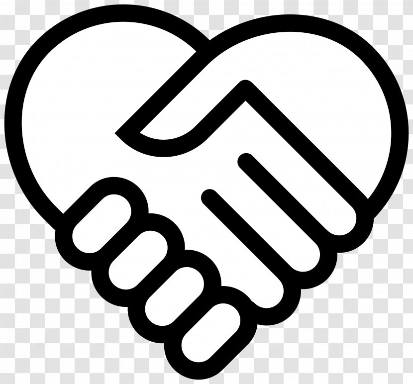 Handshake Hand Heart Symbol - Logo - Shake Transparent PNG