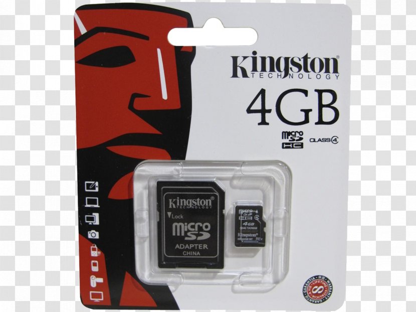 Kingston Technology Flash Memory Cards Computer Data Storage Secure Digital MicroSD - Adapter - Sd Card Transparent PNG
