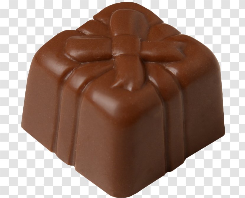 Fudge Chocolate Pudding Truffle Praline Bonbon - Cake Transparent PNG
