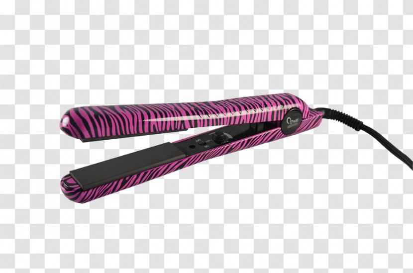 Hair Iron Cosmetics Care Fashion Makeover - Magenta - Mottled Brushes Transparent PNG