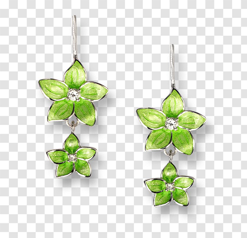 Earring Body Jewellery Stephanotis Gemstone Sterling Silver Transparent PNG